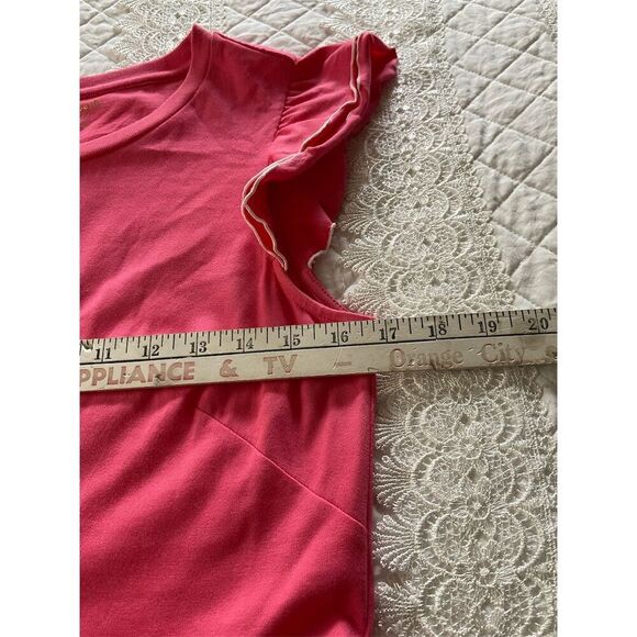 Kate Spade New York Deep Coral Pink Knit Short Trapeze Dress 2 Pocket Size Small - Picture 10 of 12